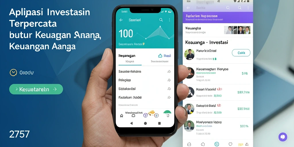 Tampilan antarmuka aplikasi Investasi yang modern dan user-friendly.