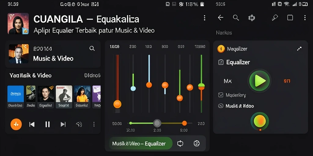 Antarmuka CUANGILA dengan kontrol Equalizer yang lengkap.