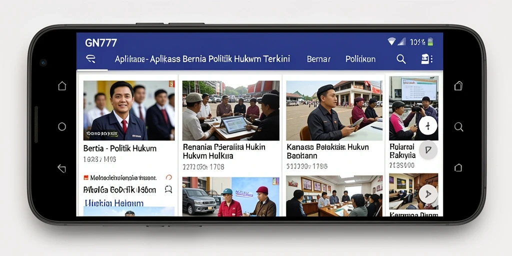 Tampilan antarmuka GN777 yang ramah pengguna untuk berita Politik Hukum.