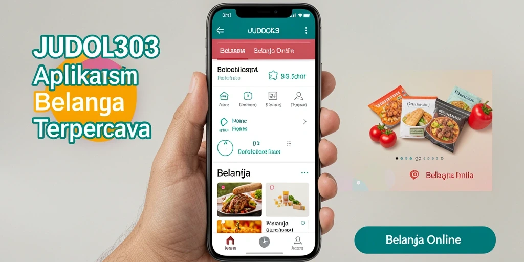 Tampilan antarmuka modern aplikasi JUDOL303 untuk Belanja Online.