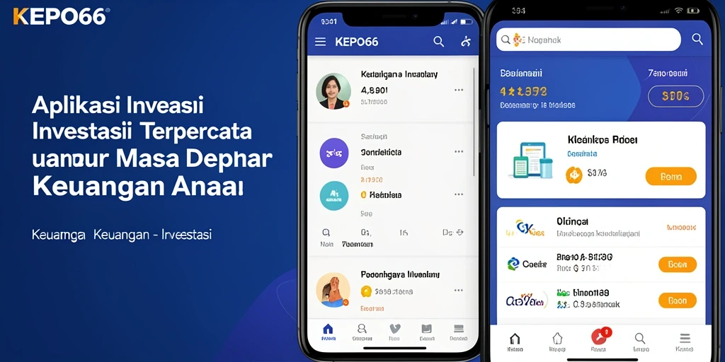Antarmuka KEPO66 yang modern dan informatif untuk investasi.