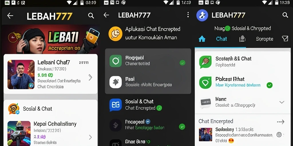 Antarmuka aplikasi LEBAH777 yang modern dan ramah pengguna.