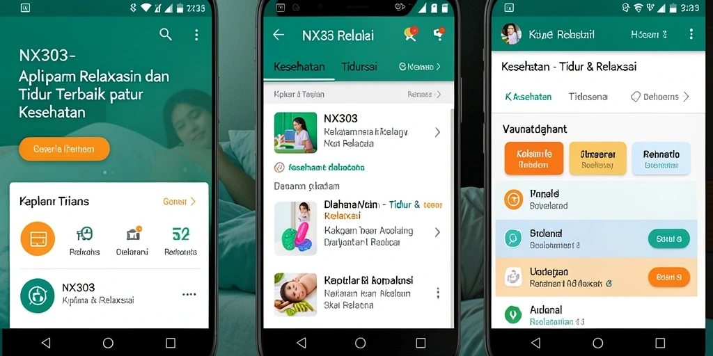 Antarmuka NX303 yang sederhana dan menarik untuk relaksasi sebelum tidur.